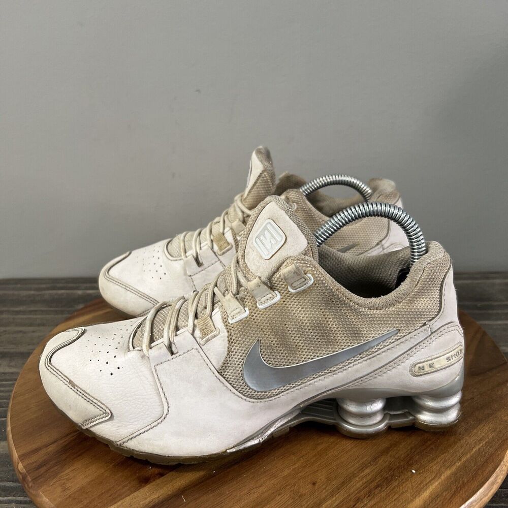 Nike Shox Avenue (GS) Women’s Size 6 Shoes White Silver Sneakers 848112-100